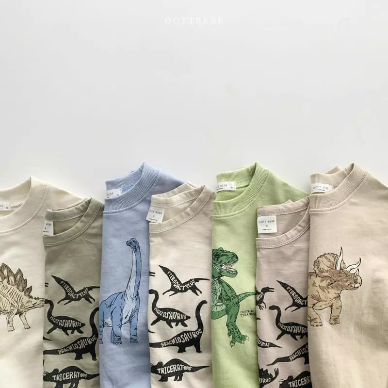 Oott Bebe - Korean Children Fashion - #kidzfashiontrend - Spring Dino Sweatshirt - 9