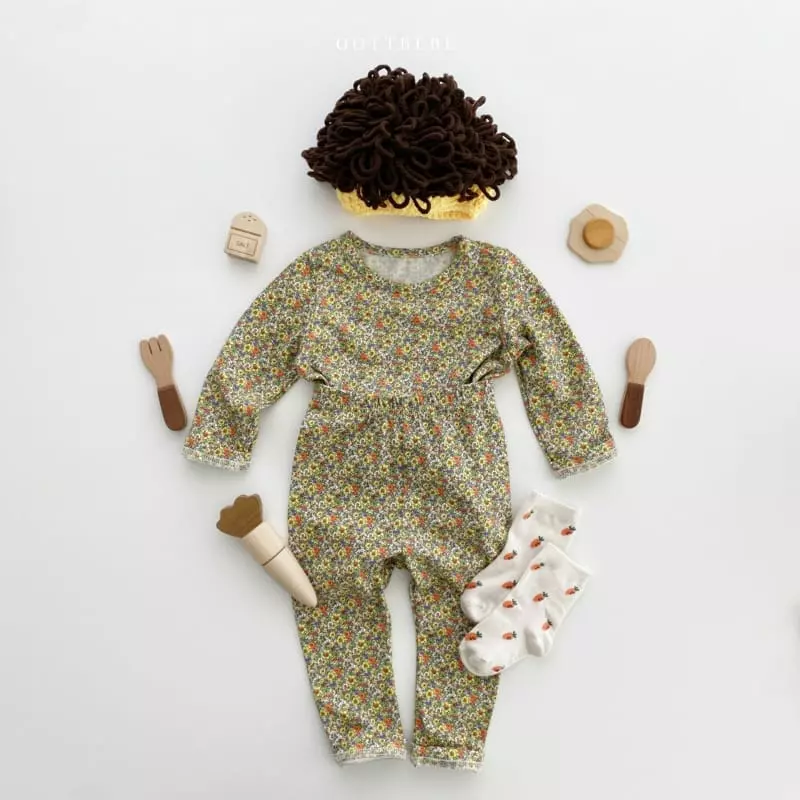 Oott Bebe - Korean Children Fashion - #kidzfashiontrend - Flower Pot Easywear