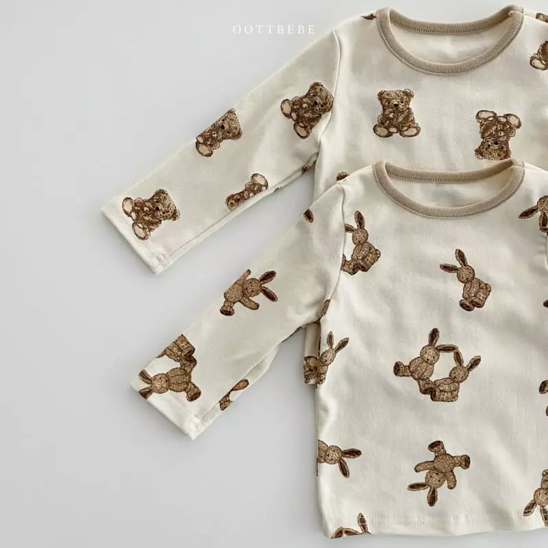 Oott Bebe - Korean Children Fashion - #kidzfashiontrend - Rabbit Bear Easywear - 12