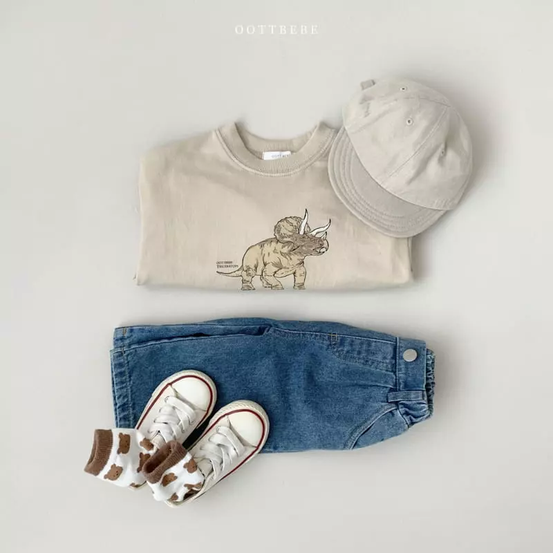 Oott Bebe - Korean Children Fashion - #littlefashionista - Spring Dino Sweatshirt - 11