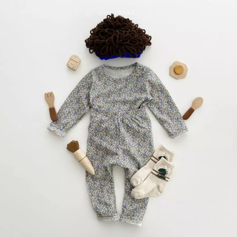 Oott Bebe - Korean Children Fashion - #littlefashionista - Flower Pot Easywear - 3