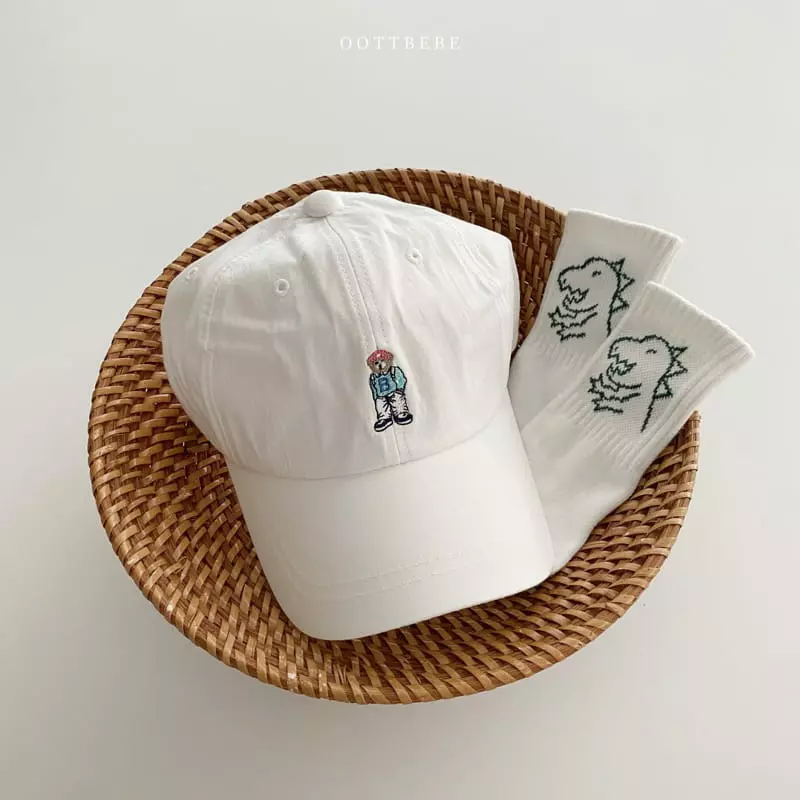 Oott Bebe - Korean Children Fashion - #littlefashionista - Teddy Bear Ball Cap - 8