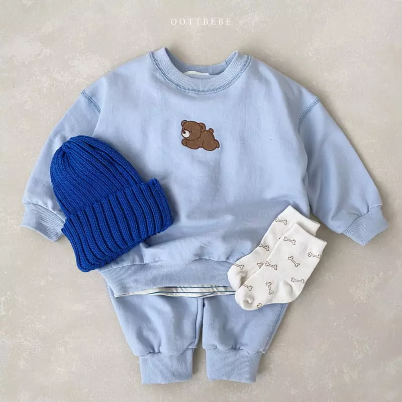 Oott Bebe - Korean Children Fashion - #magicofchildhood - Hi Bear Top Bottom Set - 3