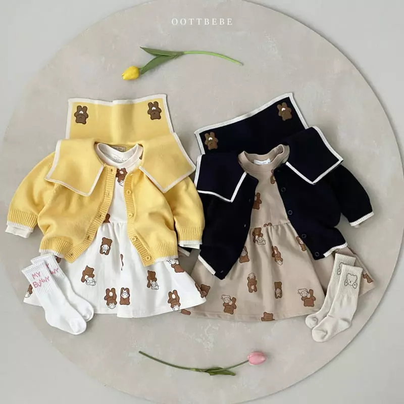 Oott Bebe - Korean Children Fashion - #magicofchildhood - Oott Bear One-piece - 9