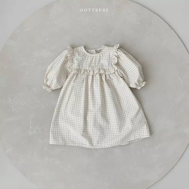 Oott Bebe - Korean Children Fashion - #magicofchildhood - Central Frill One-piece - 5