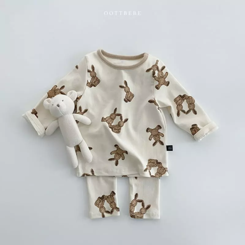 Oott Bebe - Korean Children Fashion - #minifashionista - Rabbit Bear Easywear - 2
