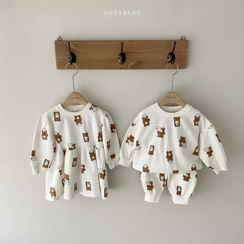 Oott Bebe - Korean Children Fashion - #minifashionista - Oott Bear One-piece - 10