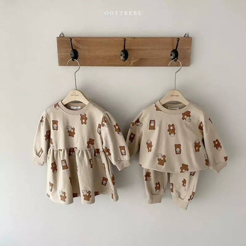 Oott Bebe - Korean Children Fashion - #prettylittlegirls - Oott Bear One-piece - 11