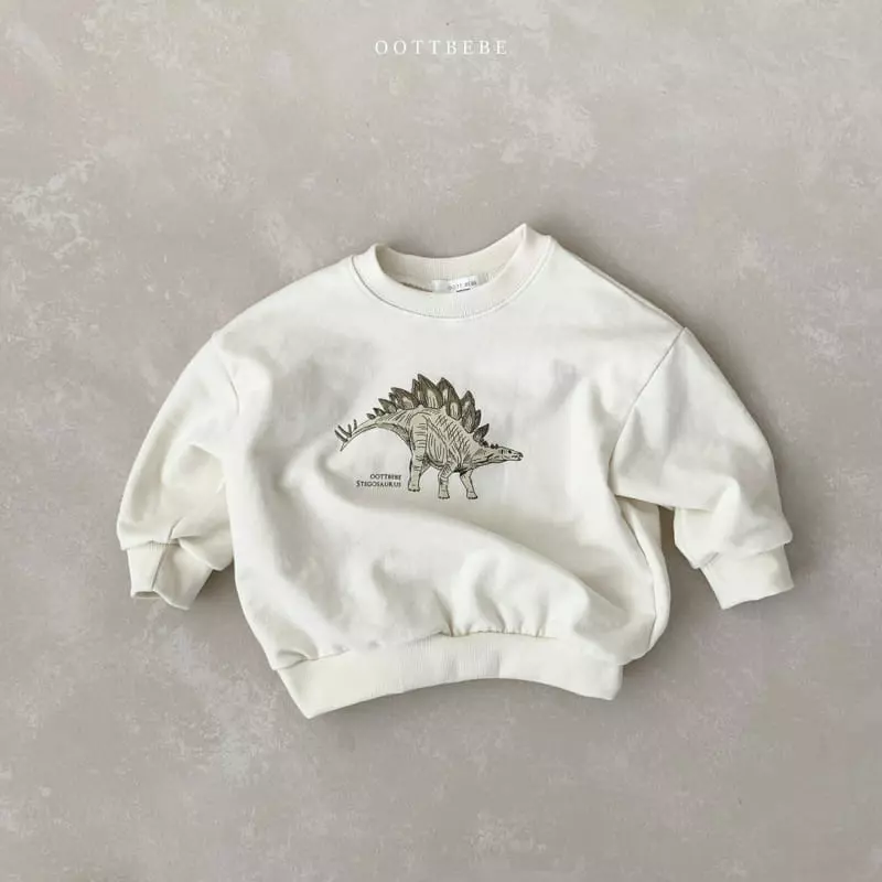 Oott Bebe - Korean Children Fashion - #stylishchildhood - Spring Dino Sweatshirt