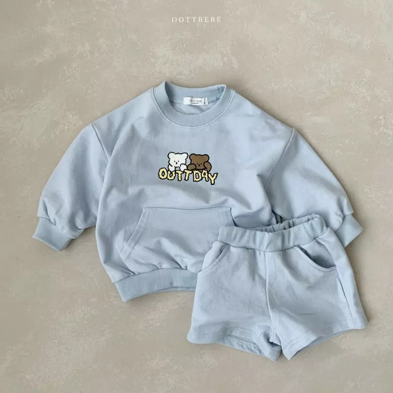 Oott Bebe - Korean Children Fashion - #stylishchildhood - Day Day Top Bottom Set