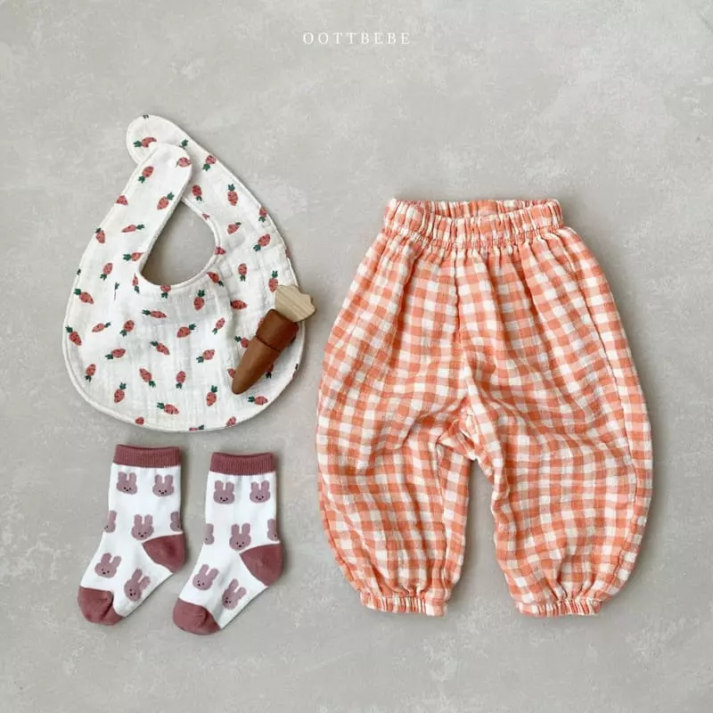 Oott Bebe - Korean Children Fashion - #todddlerfashion - Spring Check Slacks - 2