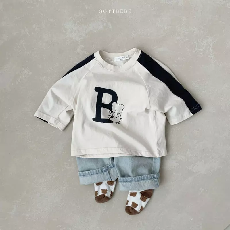 Oott Bebe - Korean Children Fashion - #toddlerclothing - Bibi Raglan Tee - 5
