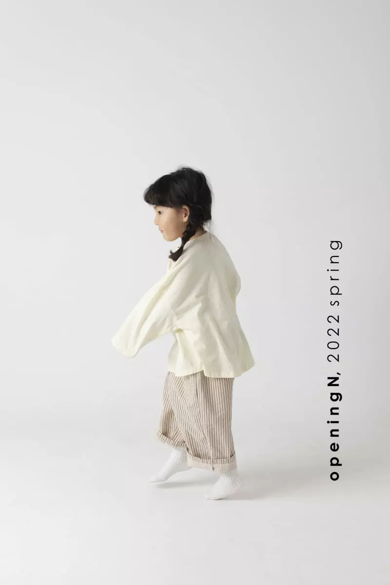 Opening & - Korean Children Fashion - #childofig - Milky Stripes Pants - 5