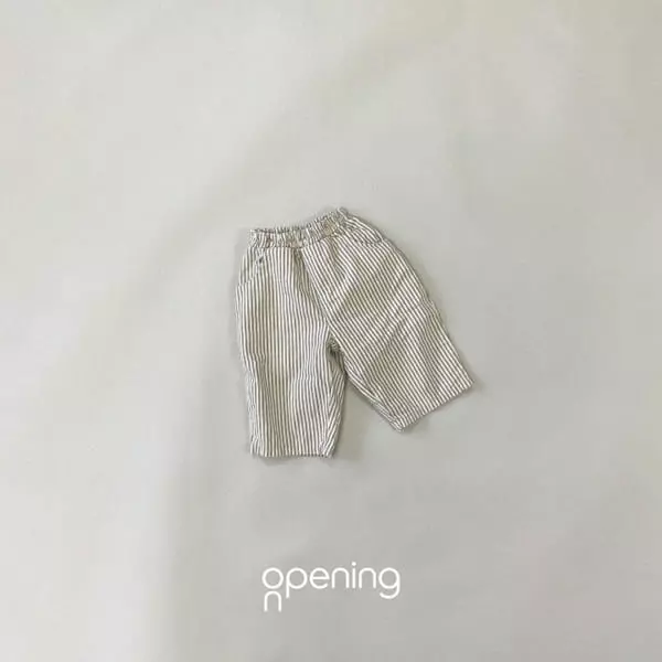 Opening & - Korean Children Fashion - #childrensboutique - Milky Stripes Pants