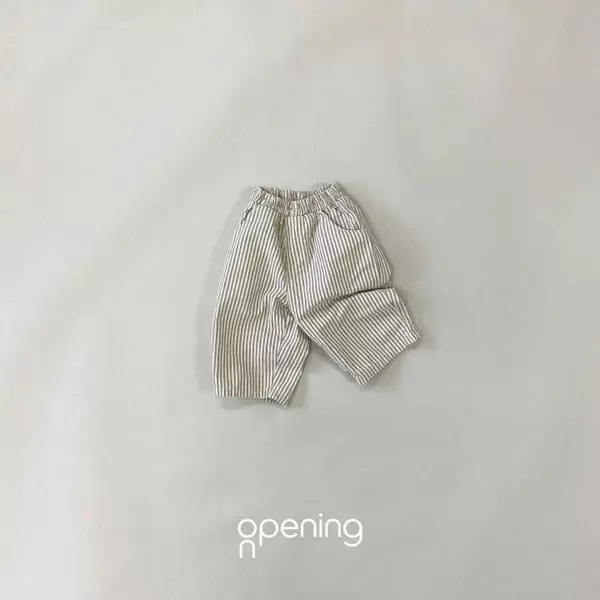 Opening & - Korean Children Fashion - #designkidswear - Milky Stripes Pants - 2