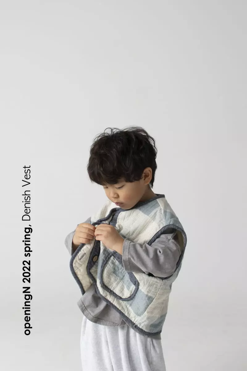 Opening & - Korean Children Fashion - #designkidswear - Dennish Vest - 8