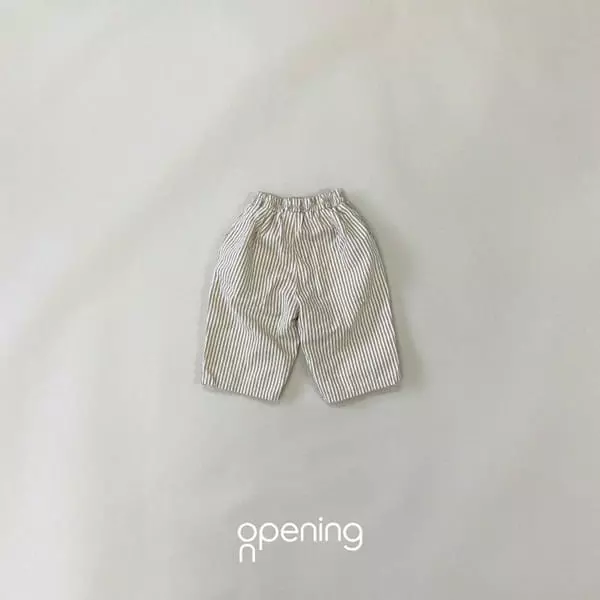 Opening & - Korean Children Fashion - #discoveringself - Milky Stripes Pants - 3