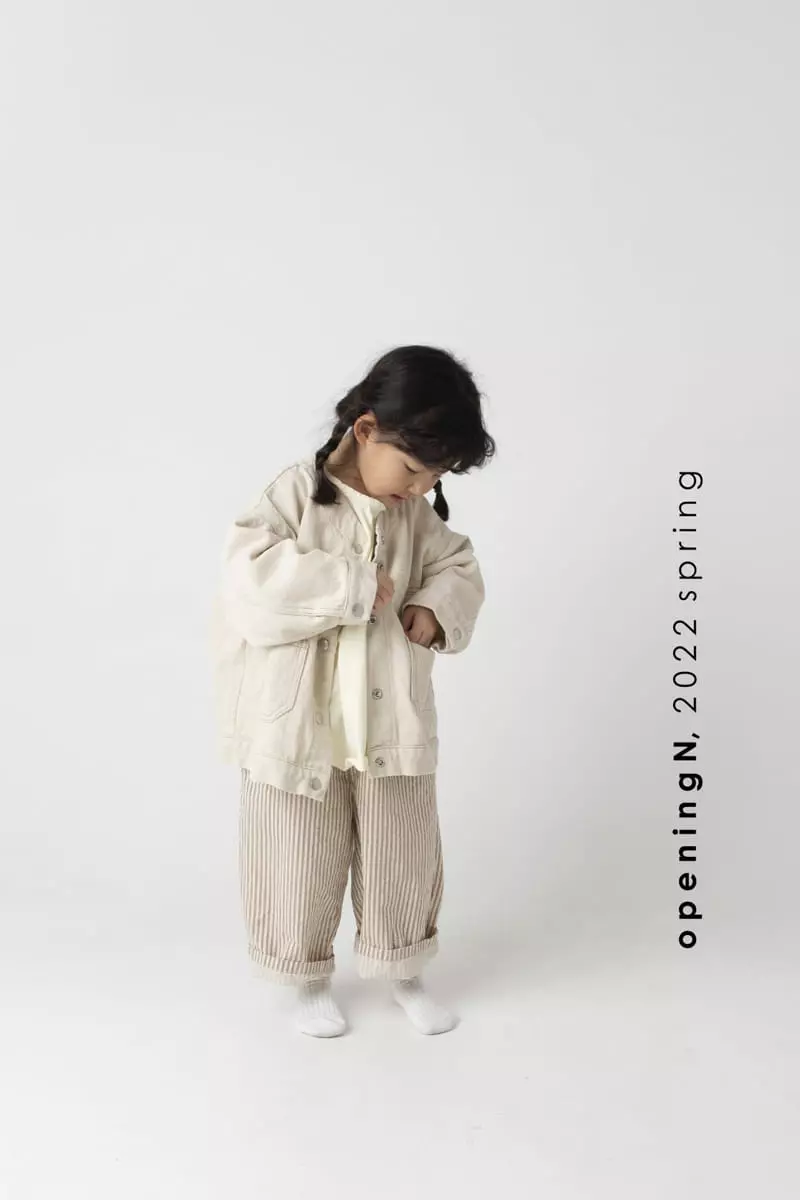 Opening & - Korean Children Fashion - #discoveringself - Milky Stripes Pants - 9