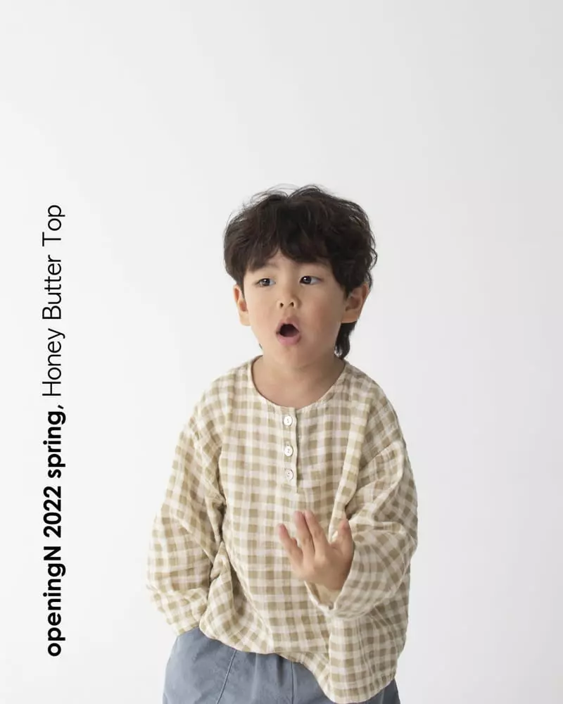 Opening & - Korean Children Fashion - #discoveringself - Honey Butter Tee - 10