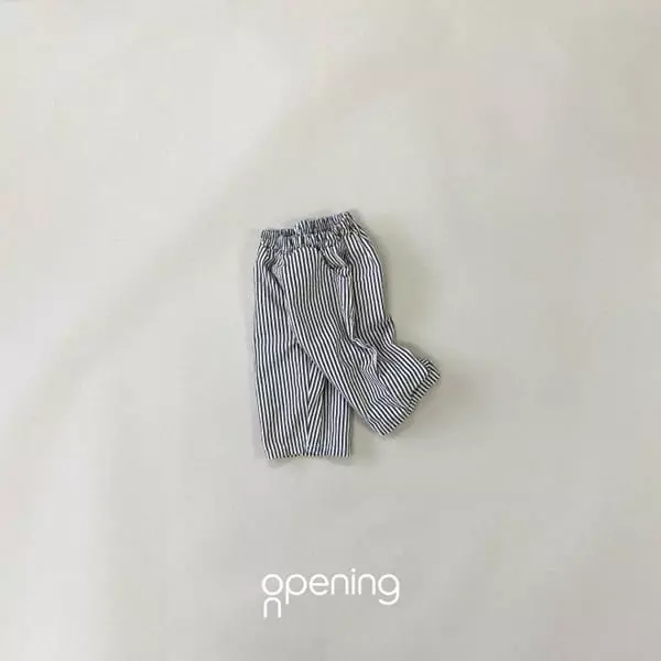 Opening & - Korean Children Fashion - #discoveringself - Milky Stripes Pants - 4