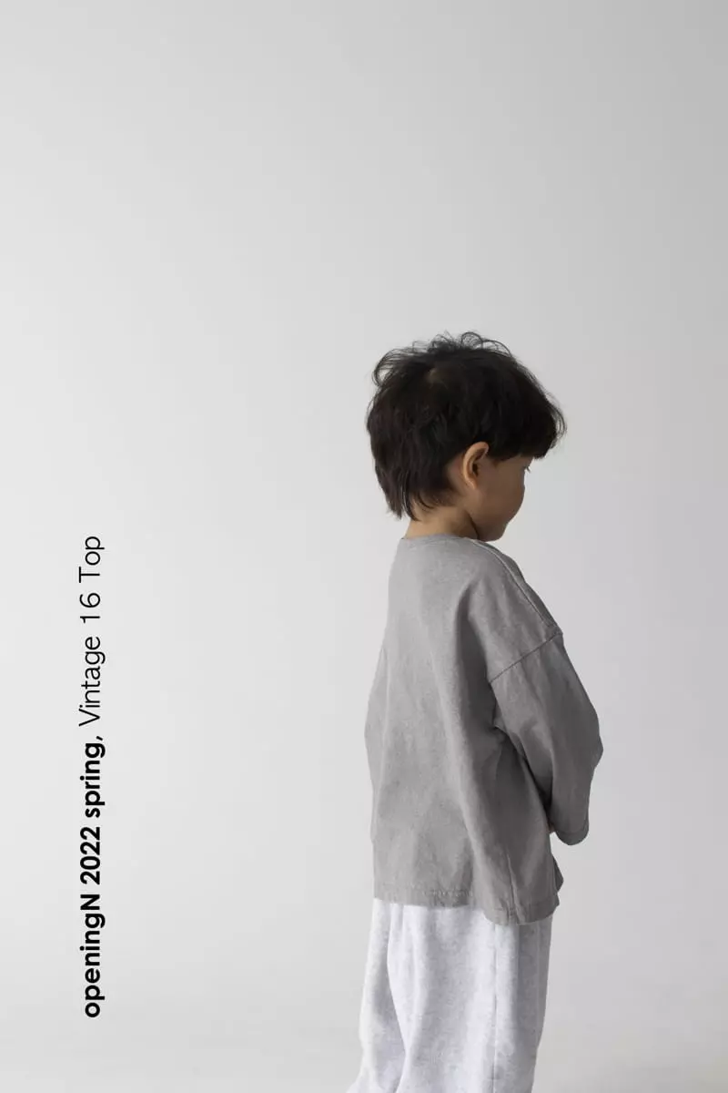 Opening & - Korean Children Fashion - #fashionkids - Vintage 16 Tee - 2