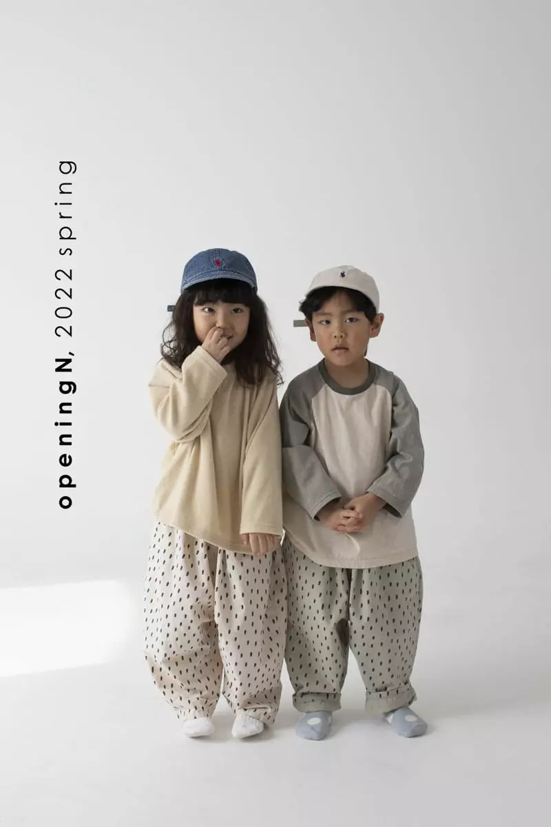 Opening & - Korean Children Fashion - #fashionkids - Point Raglan Tee