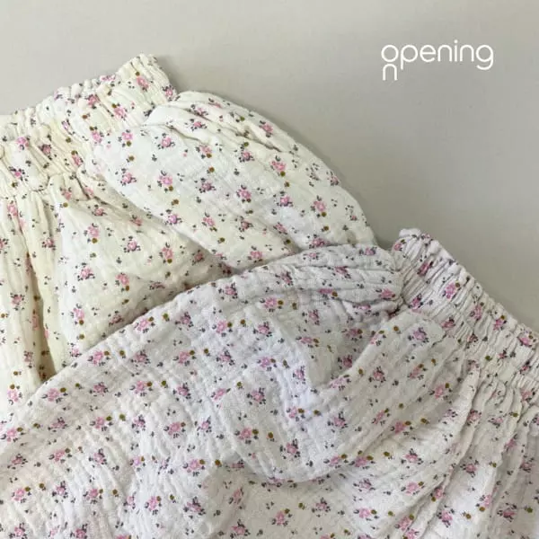 Opening & - Korean Children Fashion - #kidsshorts - Ohai Flower Pants - 7