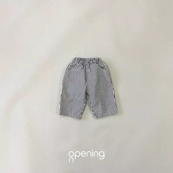 Opening & - Korean Children Fashion - #kidsshorts - Milky Stripes Pants - 5
