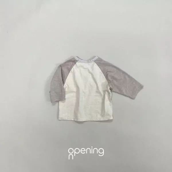 Opening & - Korean Children Fashion - #kidsshorts - Point Raglan Tee - 3