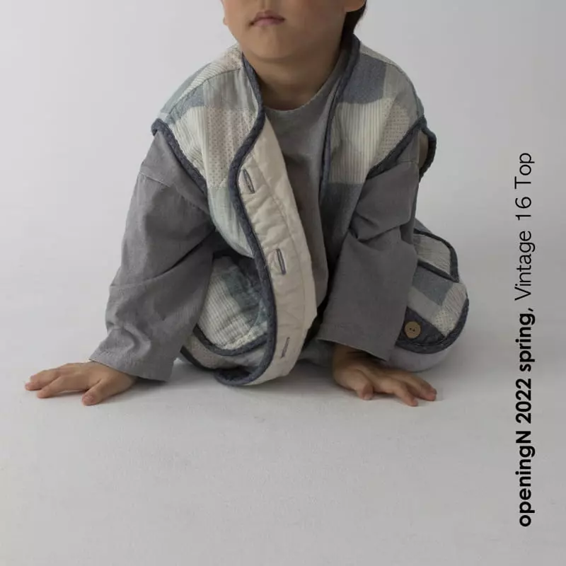 Opening & - Korean Children Fashion - #kidsshorts - Vintage 16 Tee - 3