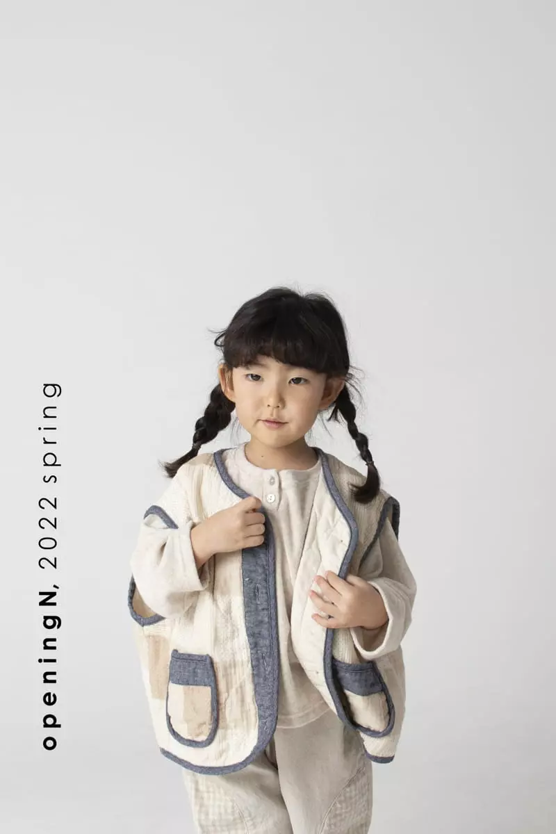 Opening & - Korean Children Fashion - #kidsshorts - Dennish Vest - 11