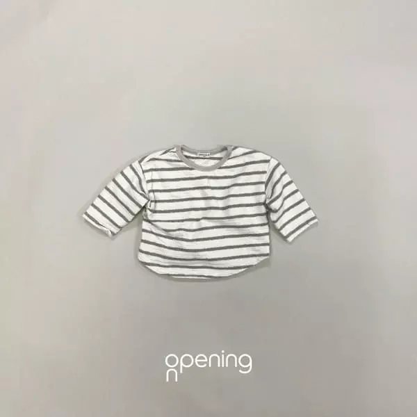 Opening & - Korean Children Fashion - #kidsstore - Waffle Stripes Tee - 3
