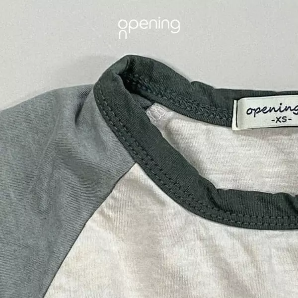 Opening & - Korean Children Fashion - #kidzfashiontrend - Point Raglan Tee - 5