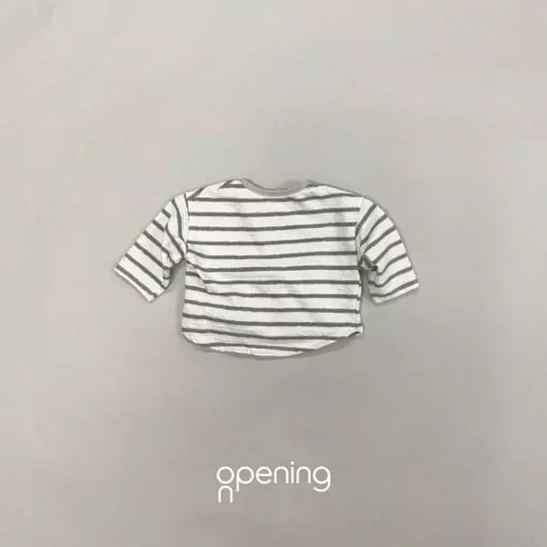 Opening & - Korean Children Fashion - #kidsstore - Waffle Stripes Tee - 4