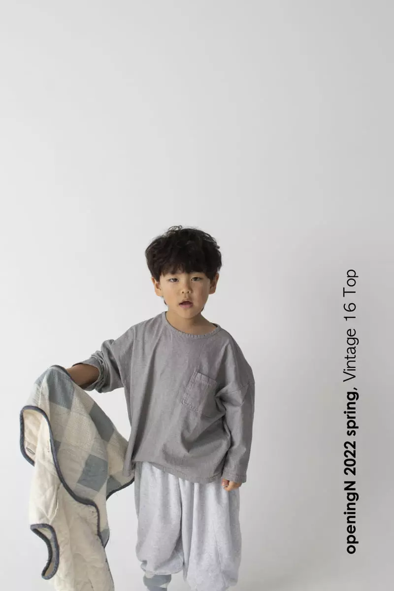 Opening & - Korean Children Fashion - #kidzfashiontrend - Vintage 16 Tee - 5