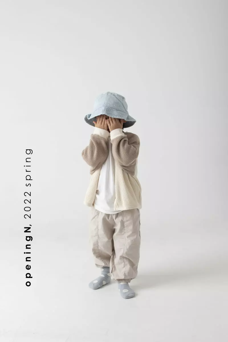 Opening & - Korean Children Fashion - #kidzfashiontrend - Cream Waffle Cardigan - 2