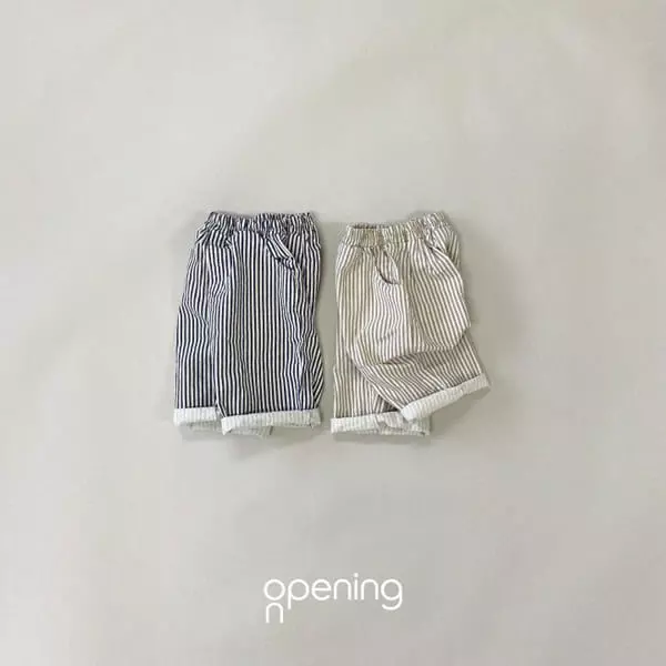 Opening & - Korean Children Fashion - #littlefashionista - Milky Stripes Pants - 9