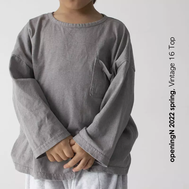 Opening & - Korean Children Fashion - #magicofchildhood - Vintage 16 Tee - 8
