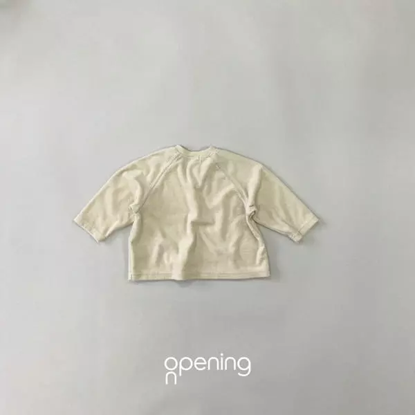 Opening & - Korean Children Fashion - #minifashionista - Terry Button Tee - 5