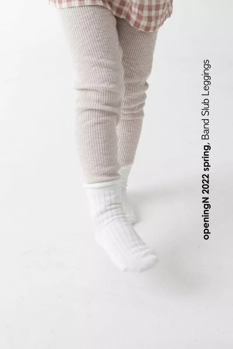 Opening & - Korean Children Fashion - #minifashionista - Banding Slup Leggings - 6