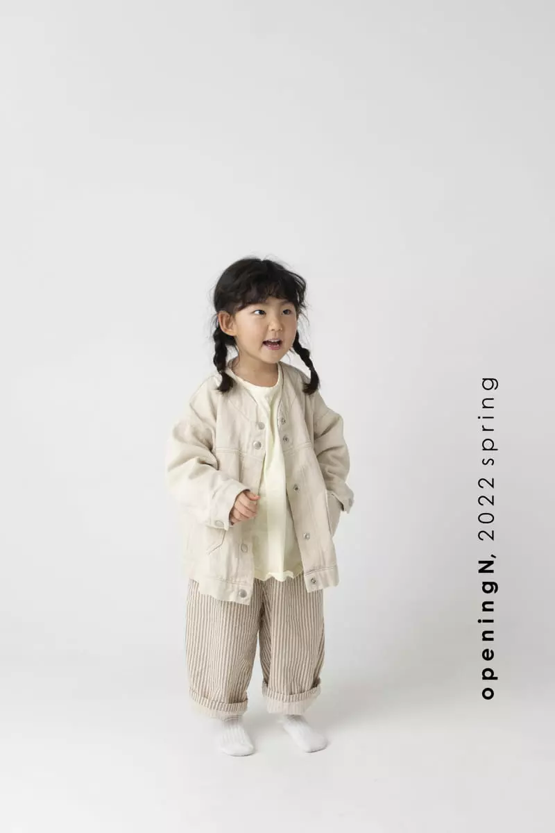 Opening & - Korean Children Fashion - #minifashionista - Milky Stripes Pants - 3