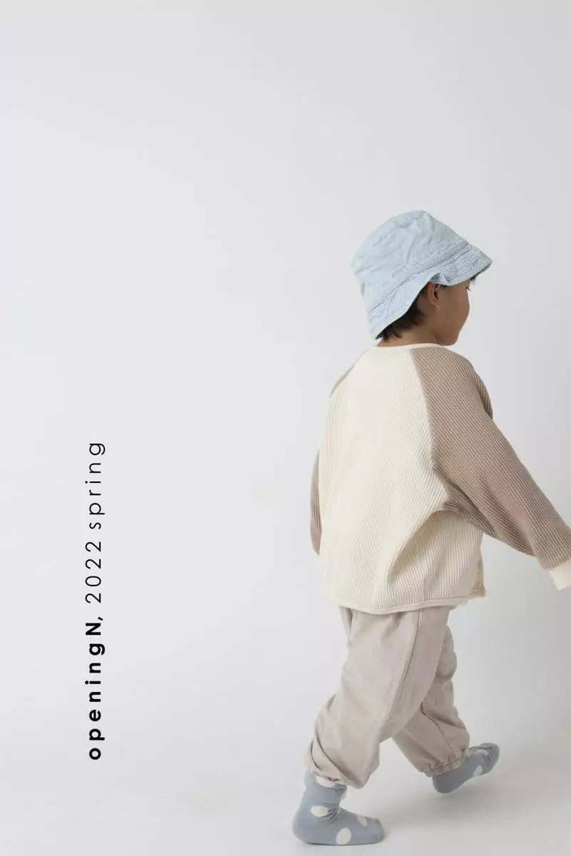 Opening & - Korean Children Fashion - #minifashionista - Cream Waffle Cardigan - 6