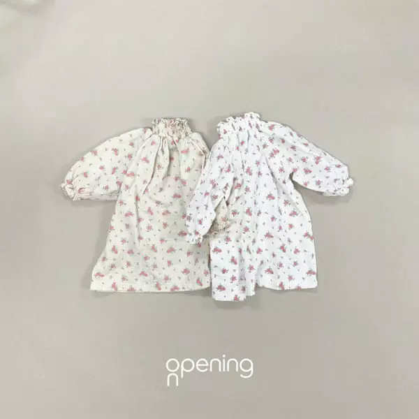 Opening & - Korean Children Fashion - #minifashionista - Roren Smocked One-piece - 4