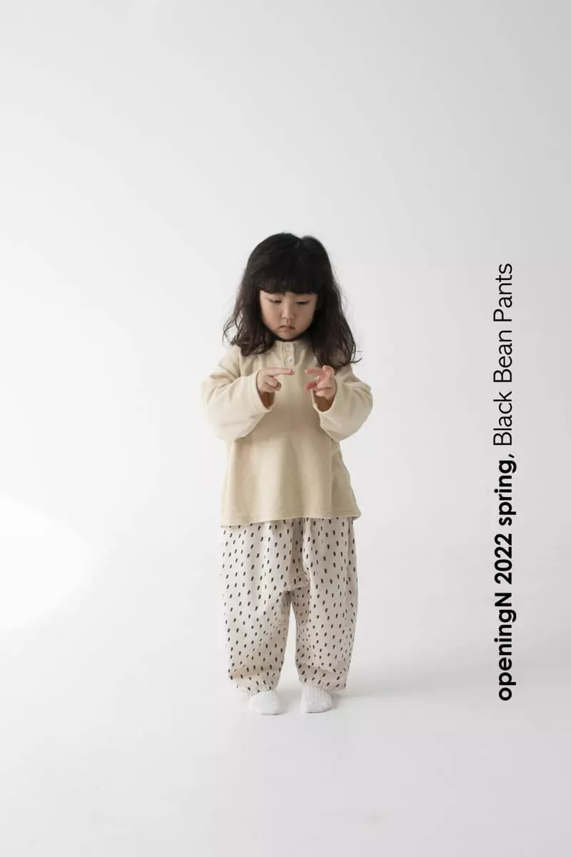 Opening & - Korean Children Fashion - #prettylittlegirls - Black Bean Pants - 5