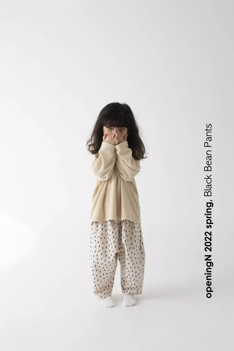 Opening & - Korean Children Fashion - #stylishchildhood - Black Bean Pants - 8