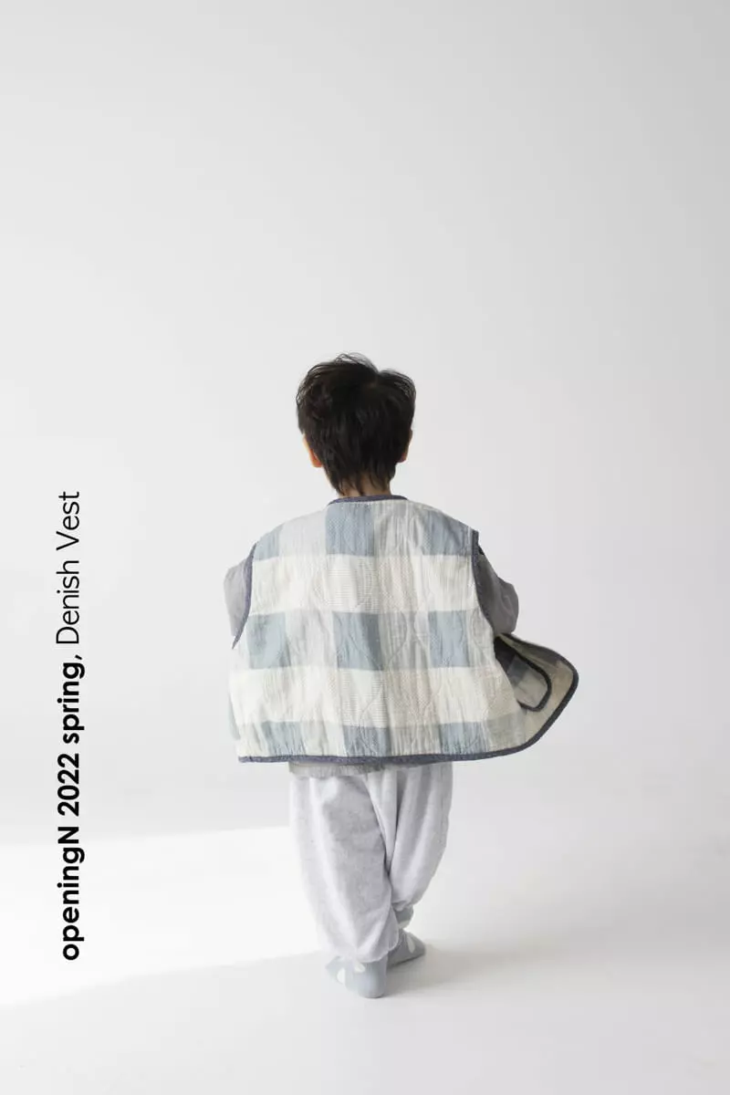 Opening & - Korean Children Fashion - #stylishchildhood - Dennish Vest - 5