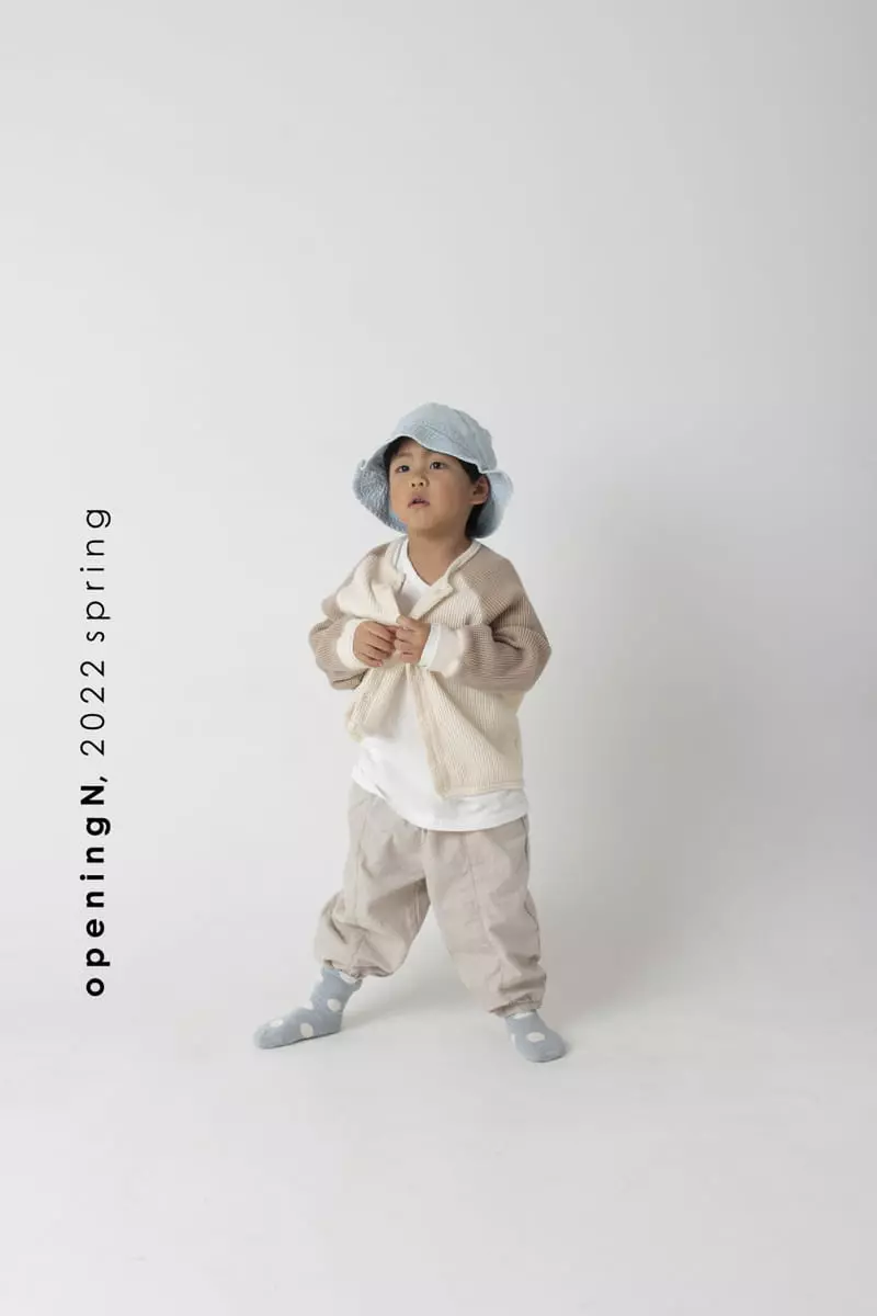 Opening & - Korean Children Fashion - #todddlerfashion - Cream Waffle Cardigan - 8