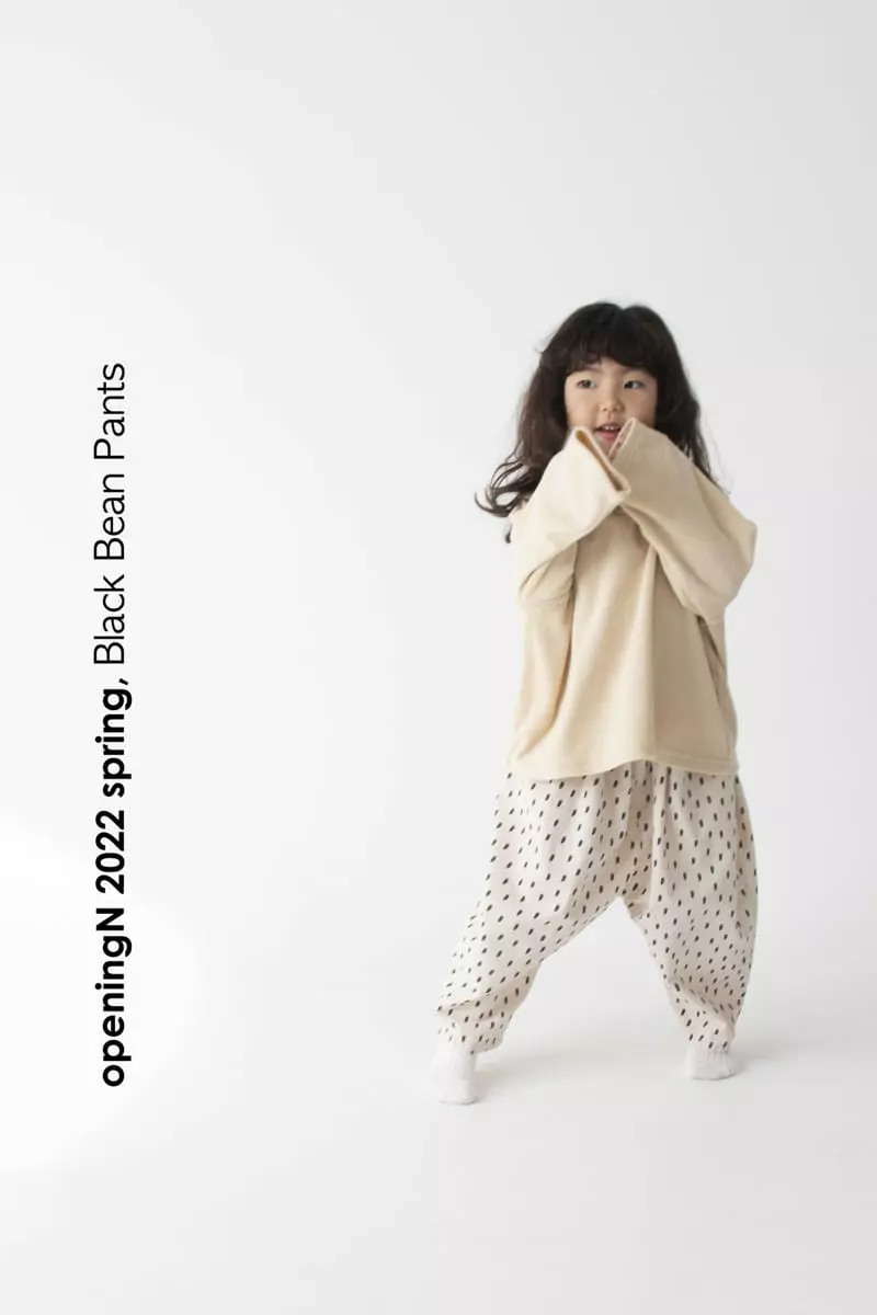 Opening & - Korean Children Fashion - #todddlerfashion - Black Bean Pants - 6