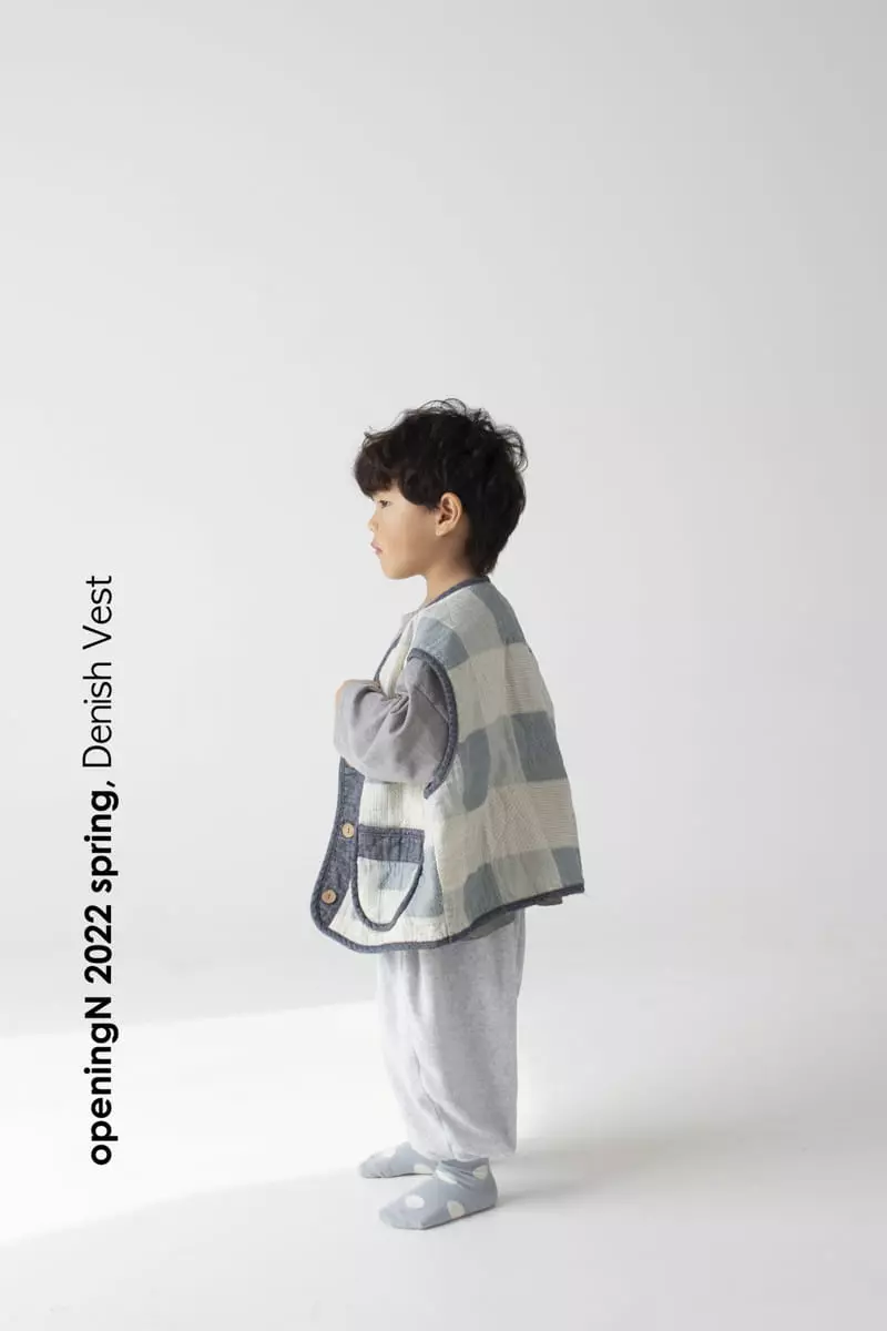 Opening & - Korean Children Fashion - #todddlerfashion - Dennish Vest - 3