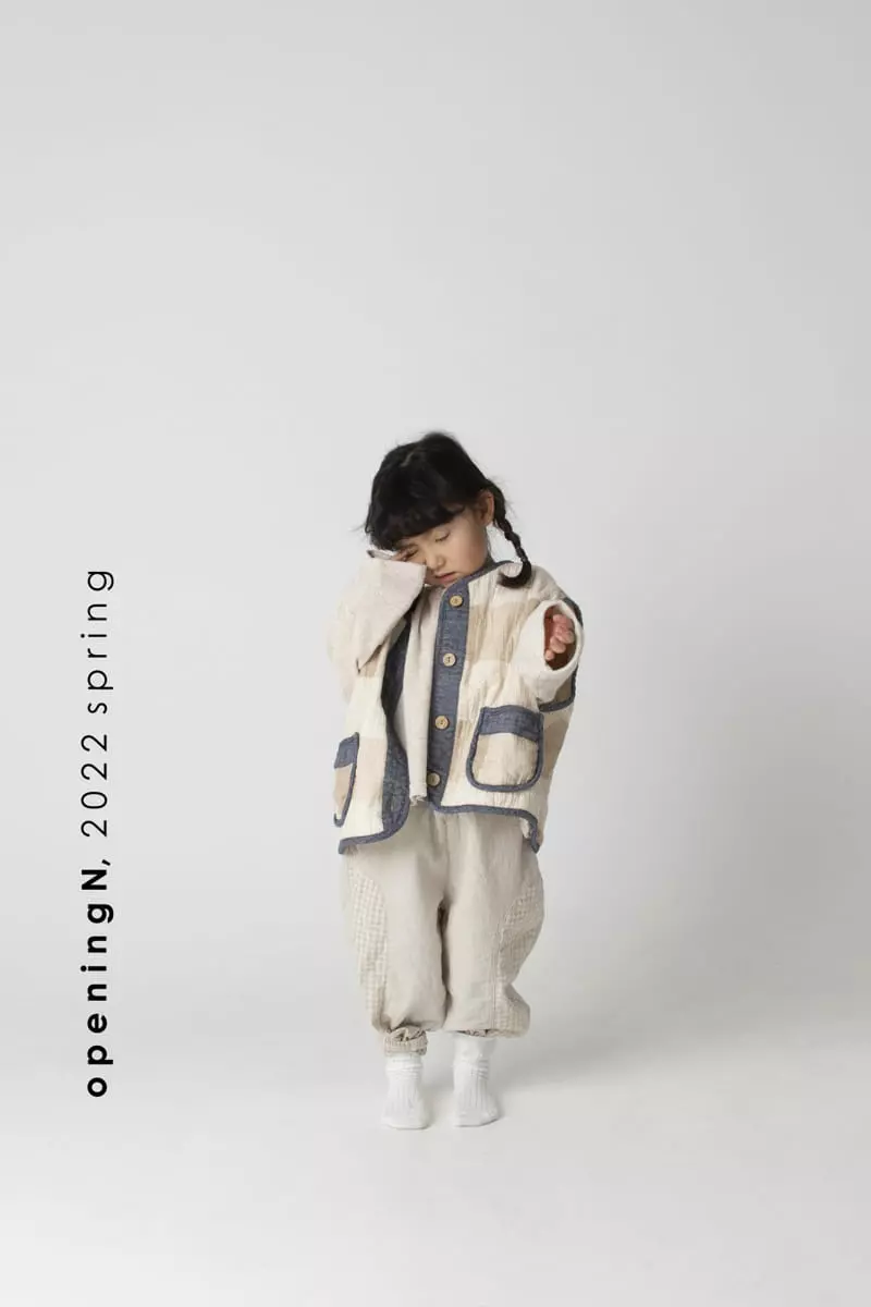 Opening & - Korean Children Fashion - #todddlerfashion - Dennish Vest - 4